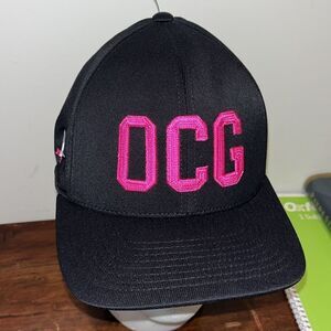G/FORE Black/Pink Oregon Golf Club OCG 1992 Duck Logo Snapback Hat Cap- ERROR
